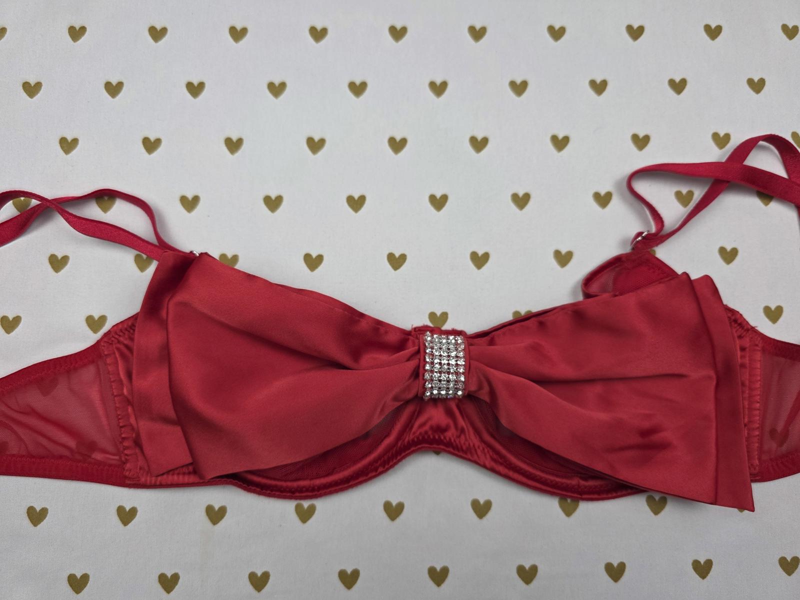 Victoria's Secret DREAM ANGELS Wicked Unlined Bow Balconette Bra size 32D