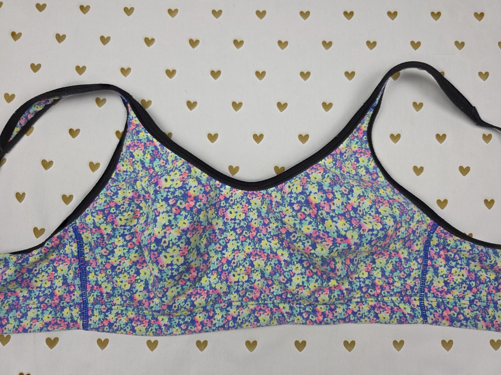 Victorias Secret Floral 34B Sports Bra Support Exercise Active  Tank Top