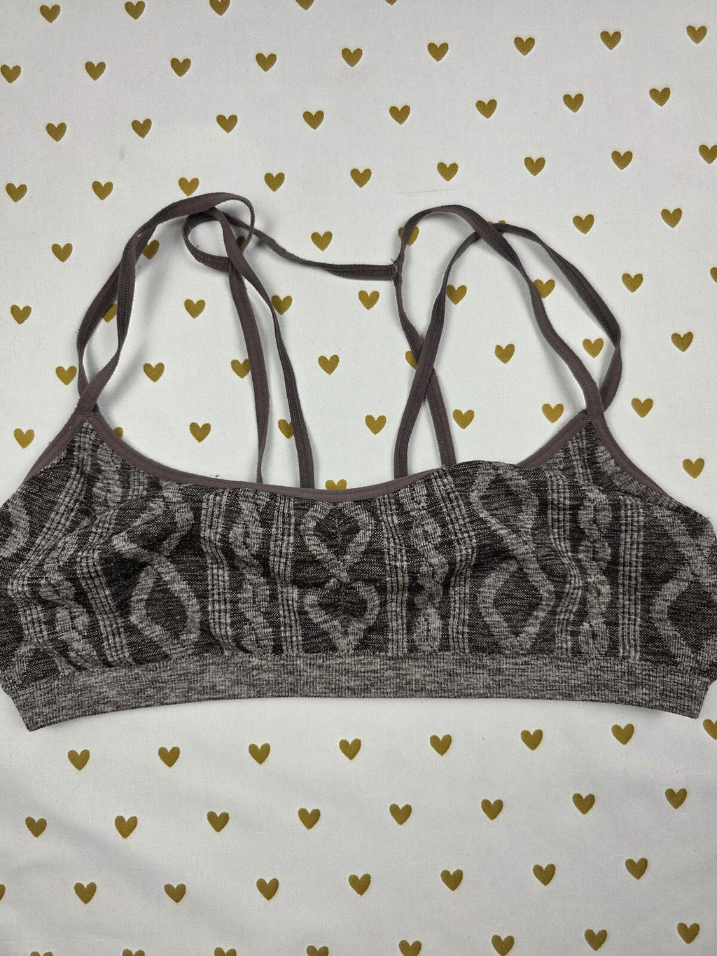 Victorias Secret  Stretch Comfy Bralette Bra Top Tank Medium Caged Strappy