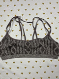 Victorias Secret  Stretch Comfy Bralette Bra Top Tank Medium Caged Strappy