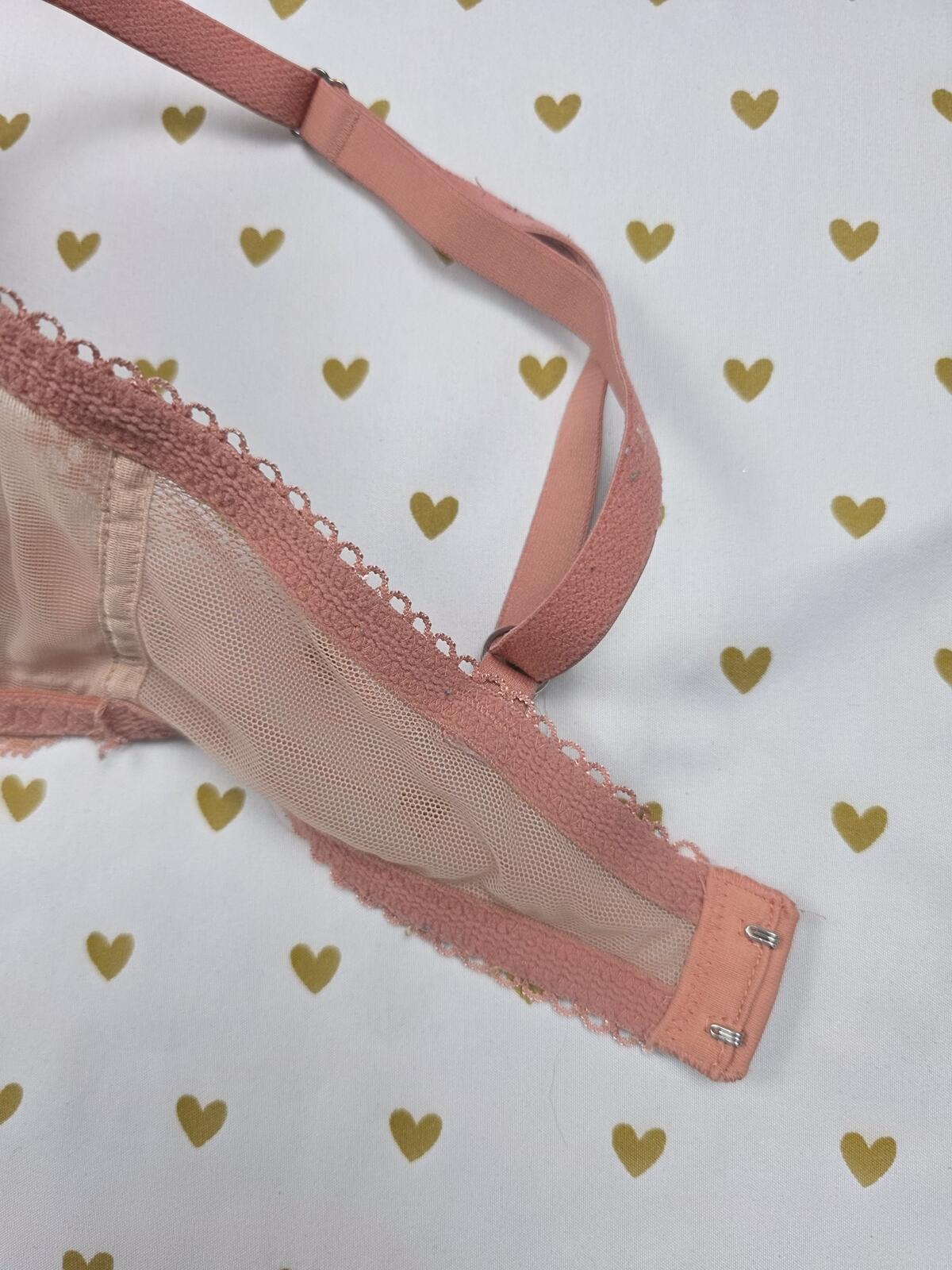 Victorias Secret Dream Angels Lined Demi Balconette Bra 32DD
