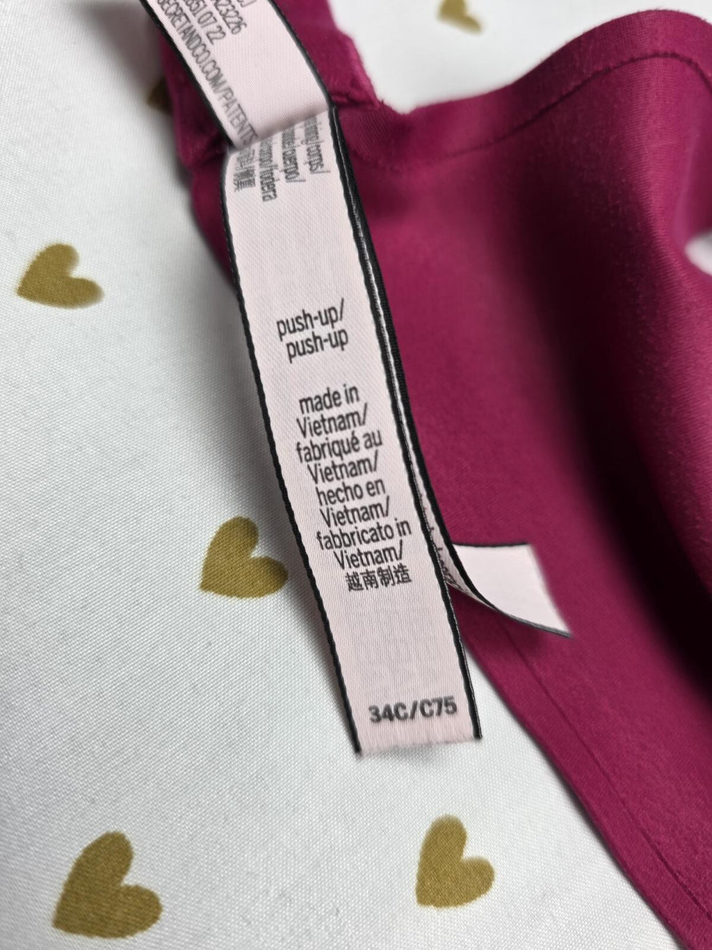 Victorias Secret Soft stretchy purple Push Up bra 34C