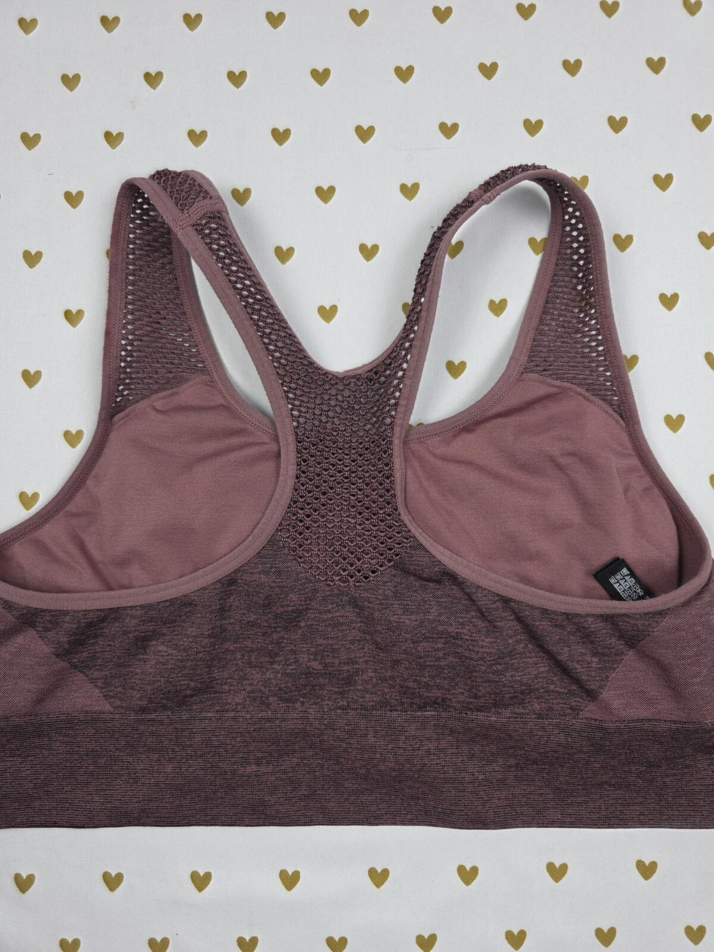 Victorias Secret Pink Stretchy Active Sports Bra LARGE Bralette Bra Top Tank