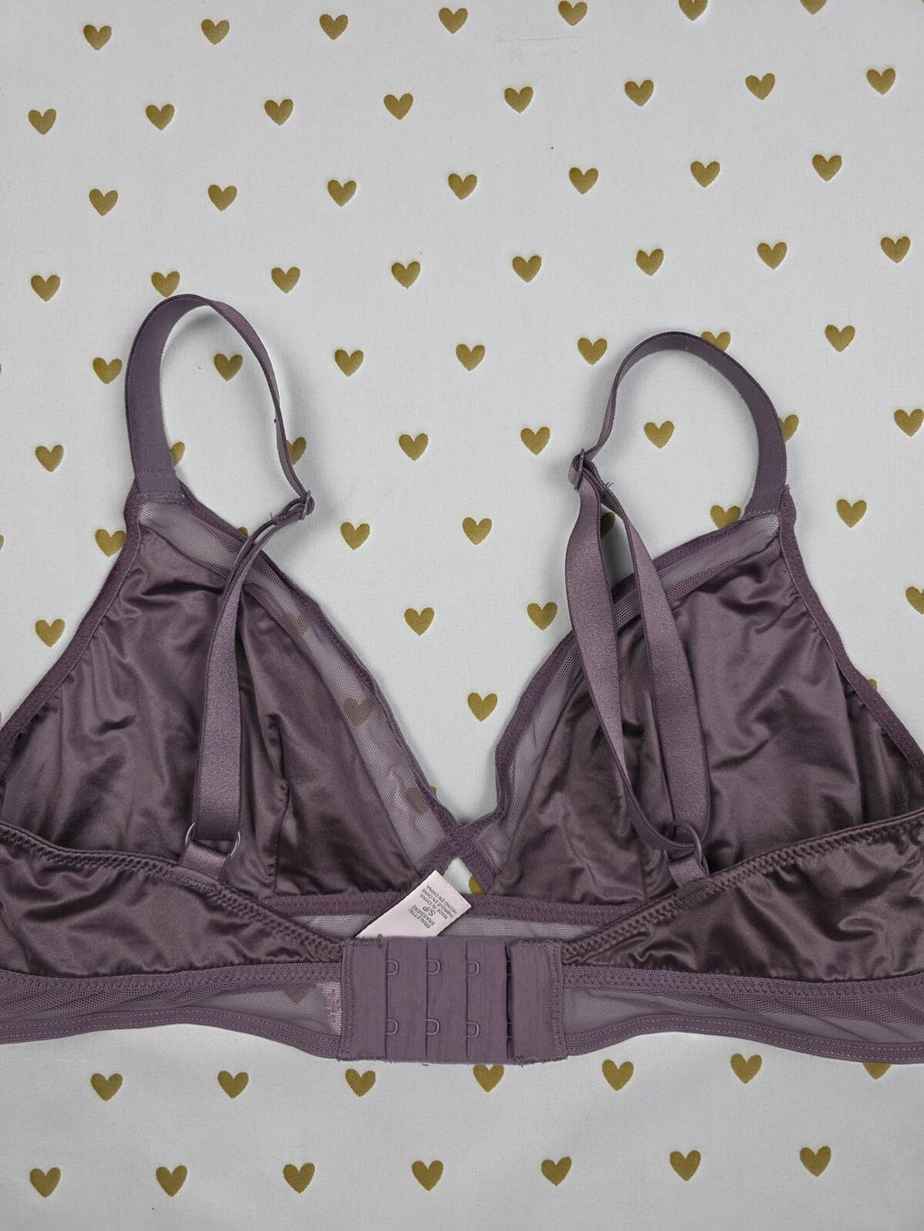 Victorias Secret Blush Satin Sexy Small Bralette Bra Top Tank