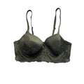 Victorias Secret Green Lace Underwire Bra 36C Adjustable Straps #9986