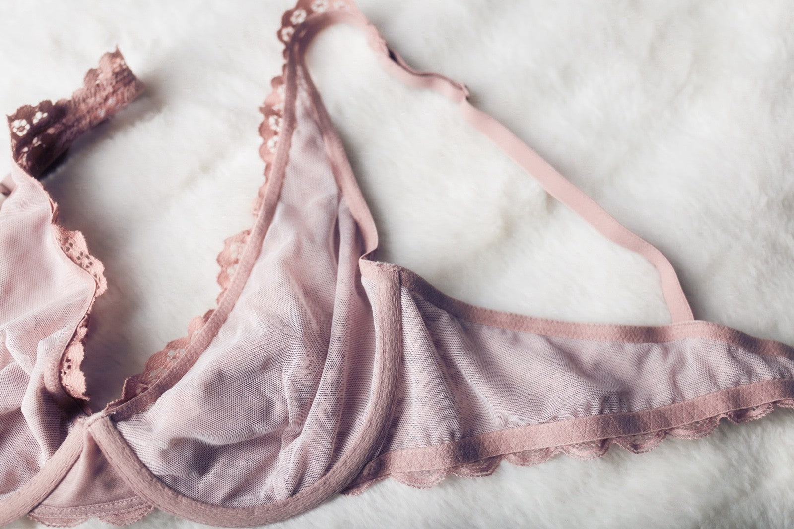 Victoria's Secret Body by Victoria Boho Unlined Lace Unpadded Semi Sheer Bra Pink Underwire 36B
