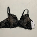 Calvin Klein Unlined Underwire Lace Bra in Black 40B