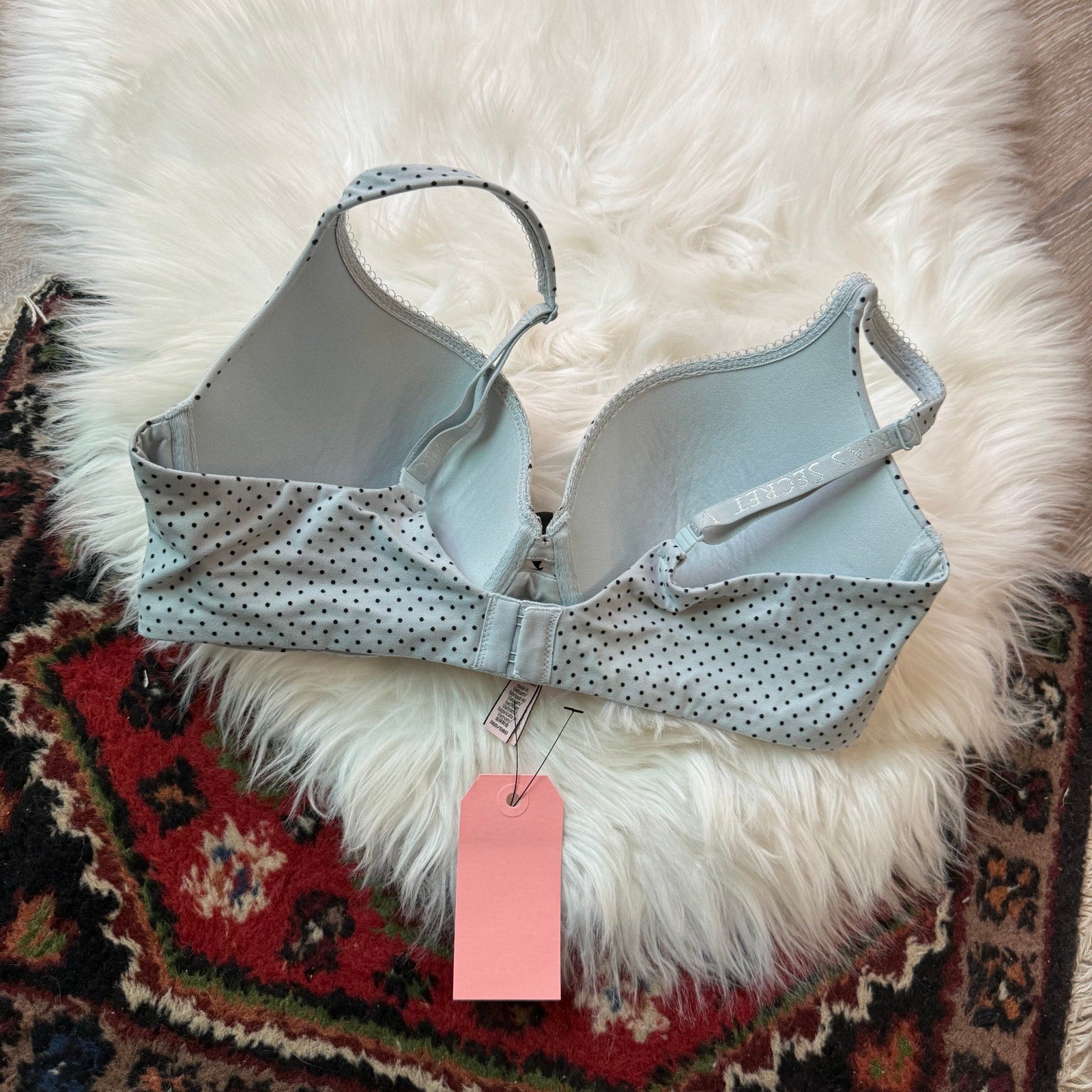 Victoria's Secret "Body By Victoria" Blue Polka Dot Bra - 36D