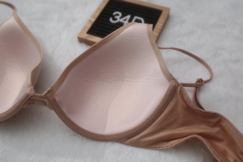 Victoria's Secret Plunge T‑Shirt Bra, Lightly Lined 34C Beige