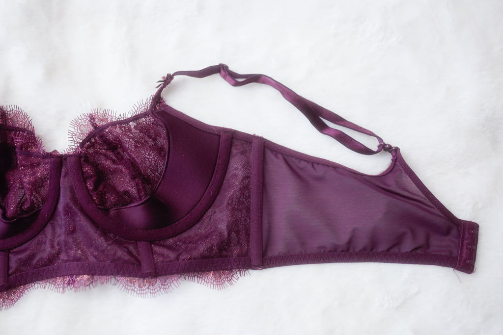 Victoria's Secret 36B Dream Angels Push-up without Padding Bra Purple Lace