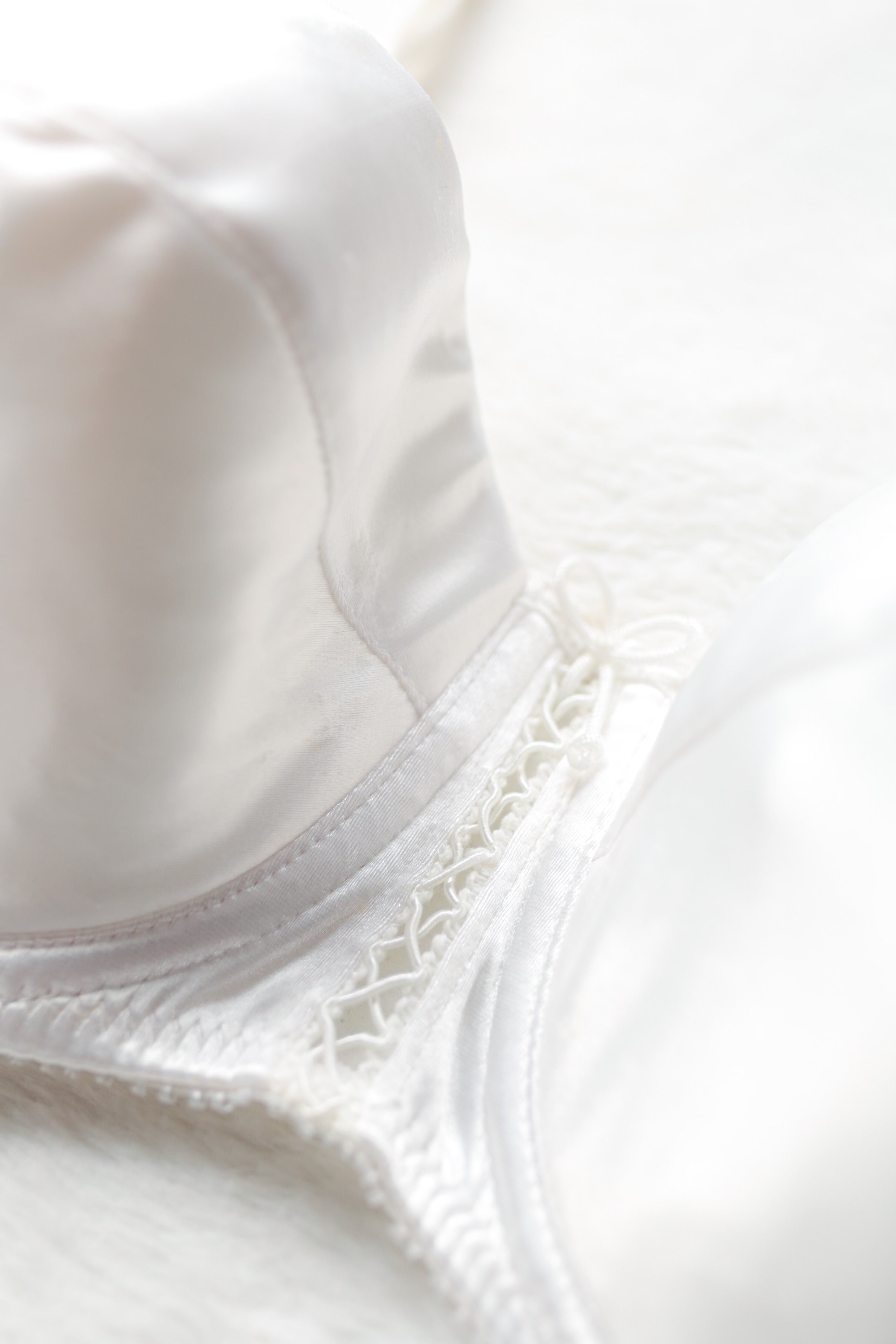 Victoria's Secret 90s Y2K Heart Label Satin Bridal Lined Demi Bra 34D NEW