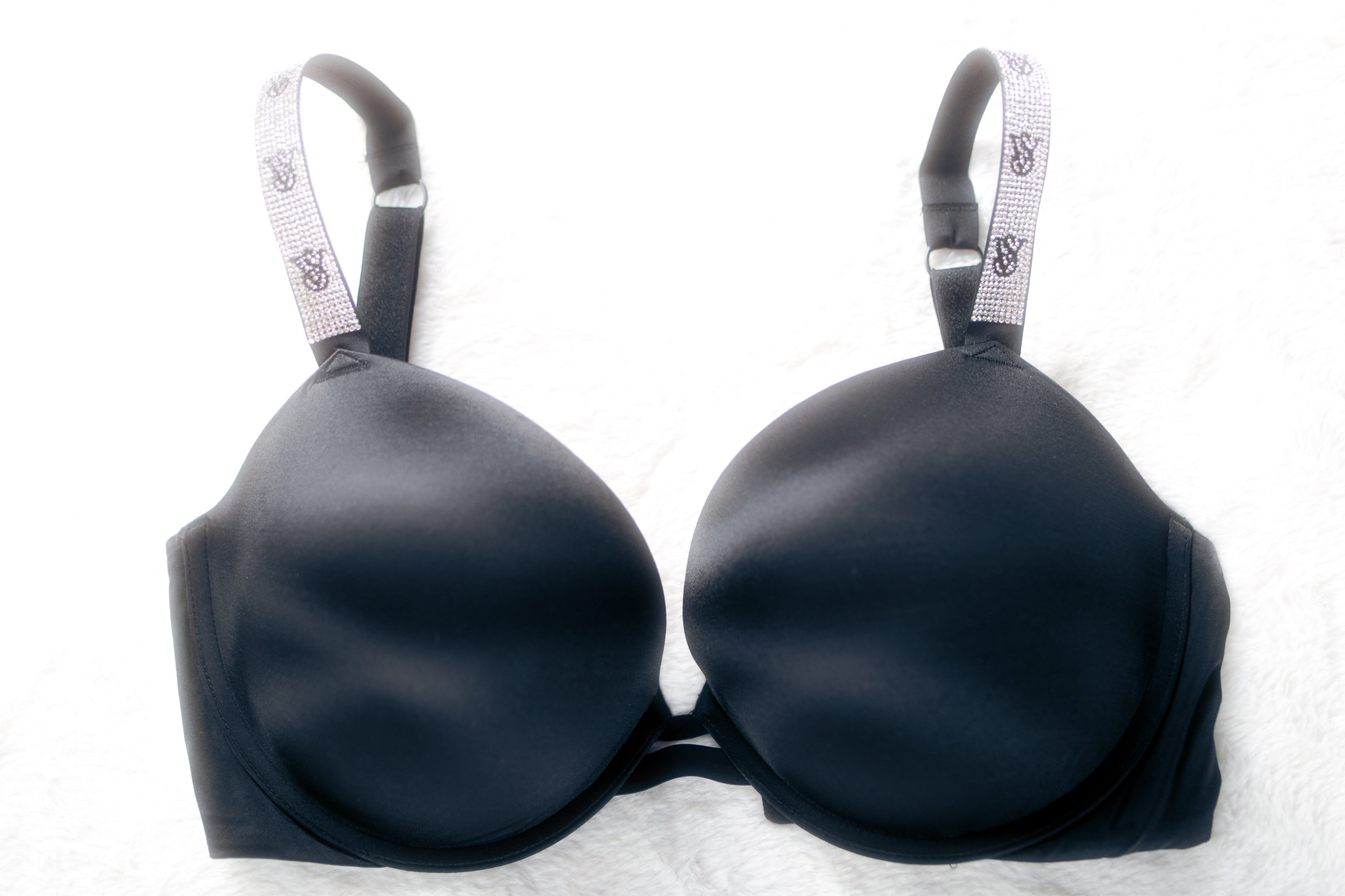 Victoria's Secret Very Sexy Shine Strap Push Up Padded Bra Black 32G