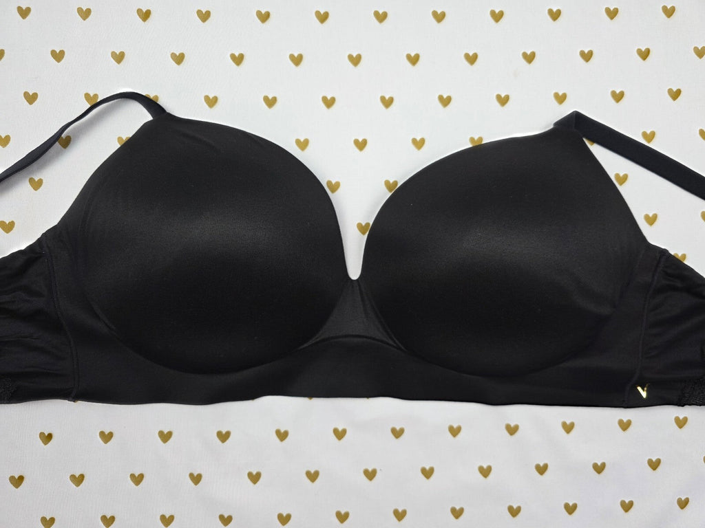 Victorias Secret Black Wireless INCREDIBLE Padded No Wire Bra 36DDD