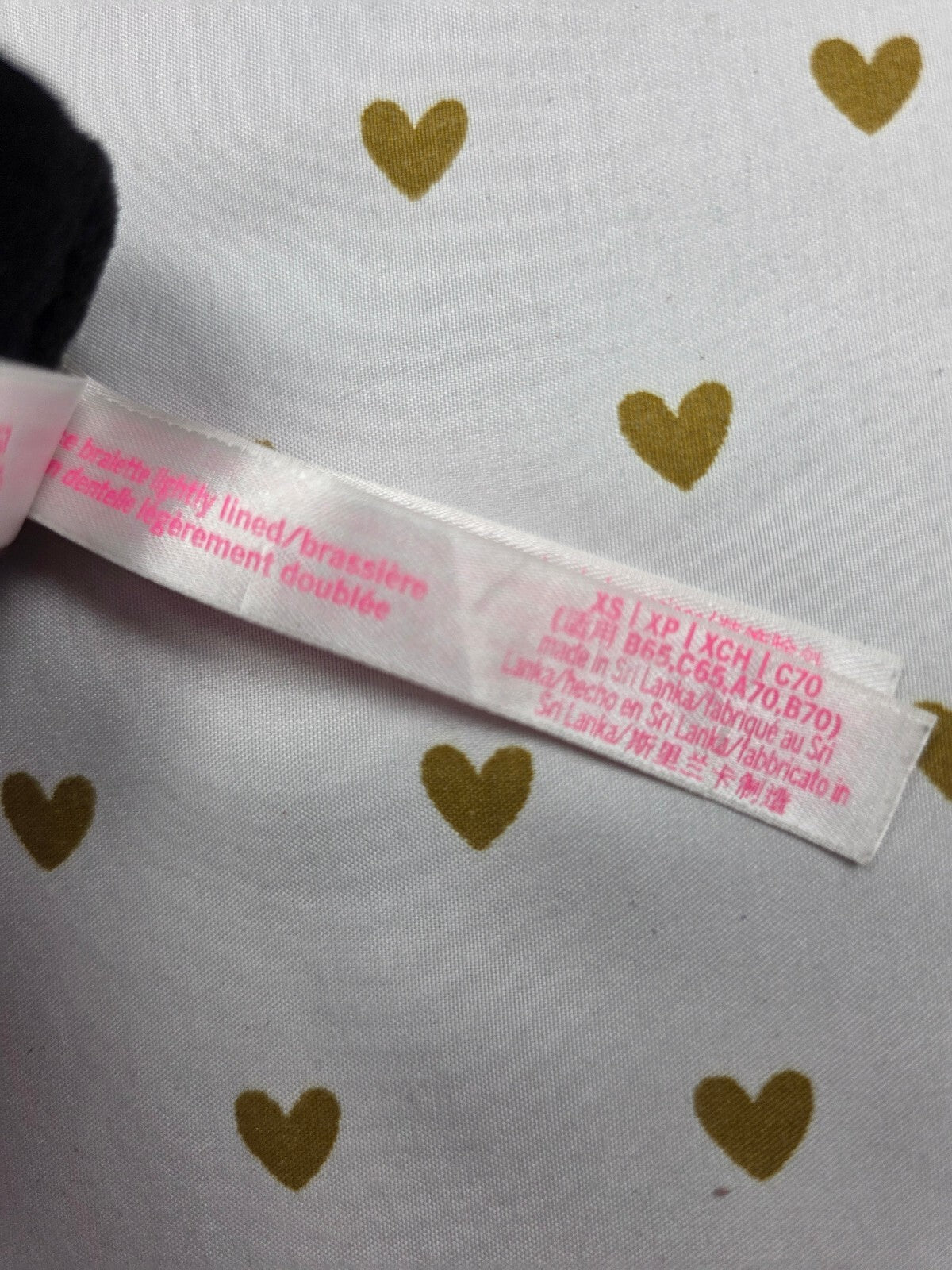 Victorias Secret Pink geometric Halter Bralette lace XS  Bralette Bra Top Tank