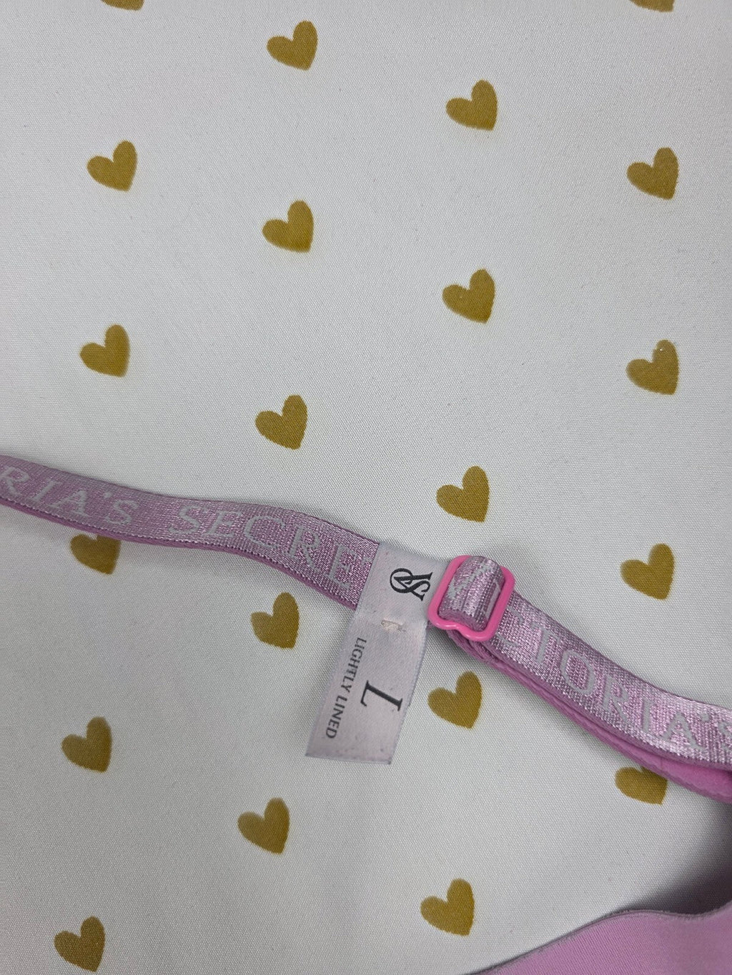 Victorias Secret Stretchy Pink Large Lightly Lined Bralette Bra Top Tank