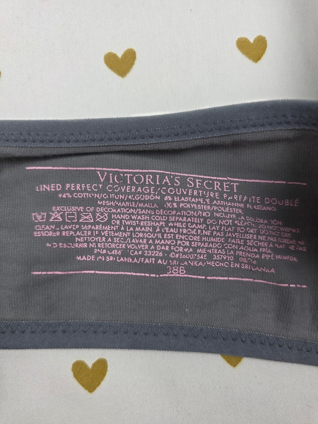 Victorias Secret Front Close racerback Bra BLING Tank Sequin 38B