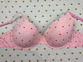 Victorias Secret HEARTS Bra 36D PINK Wear Everywhere T Shirt Lightly Lined