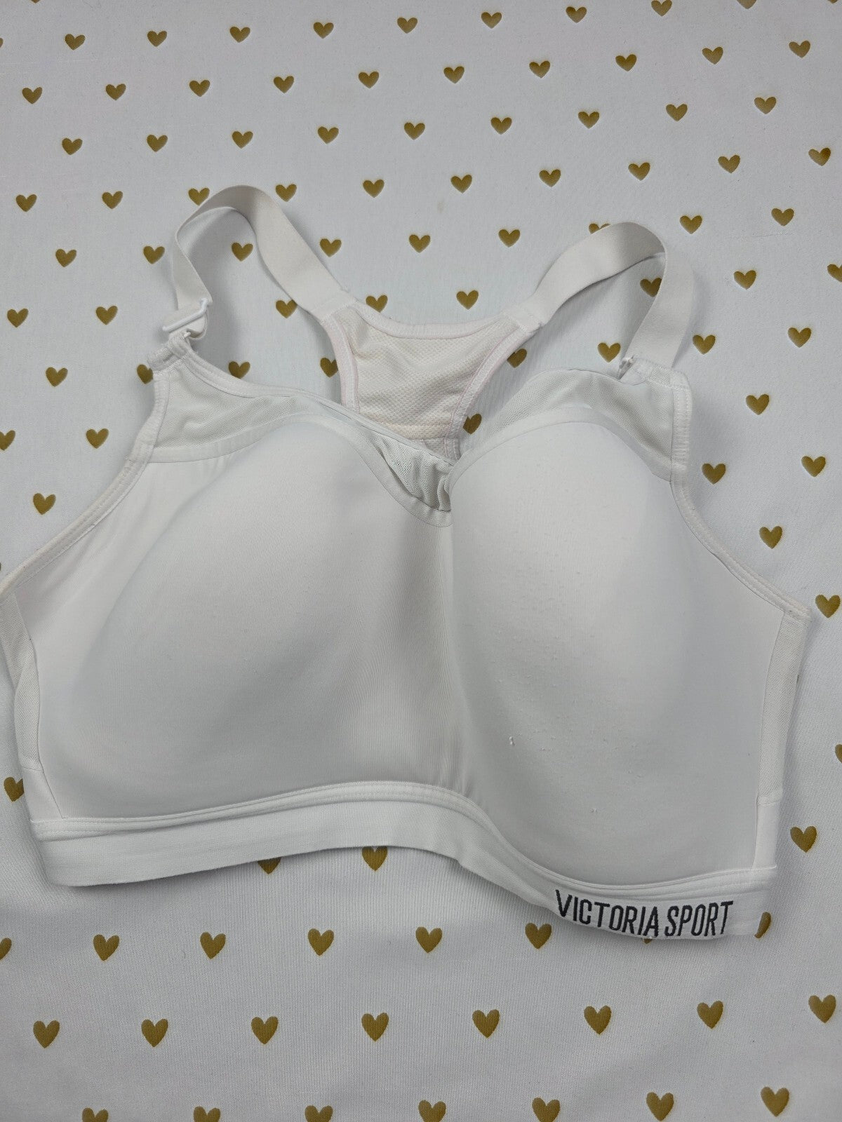 Victorias Secret White Sports Bra Exercise Active Support 34DD