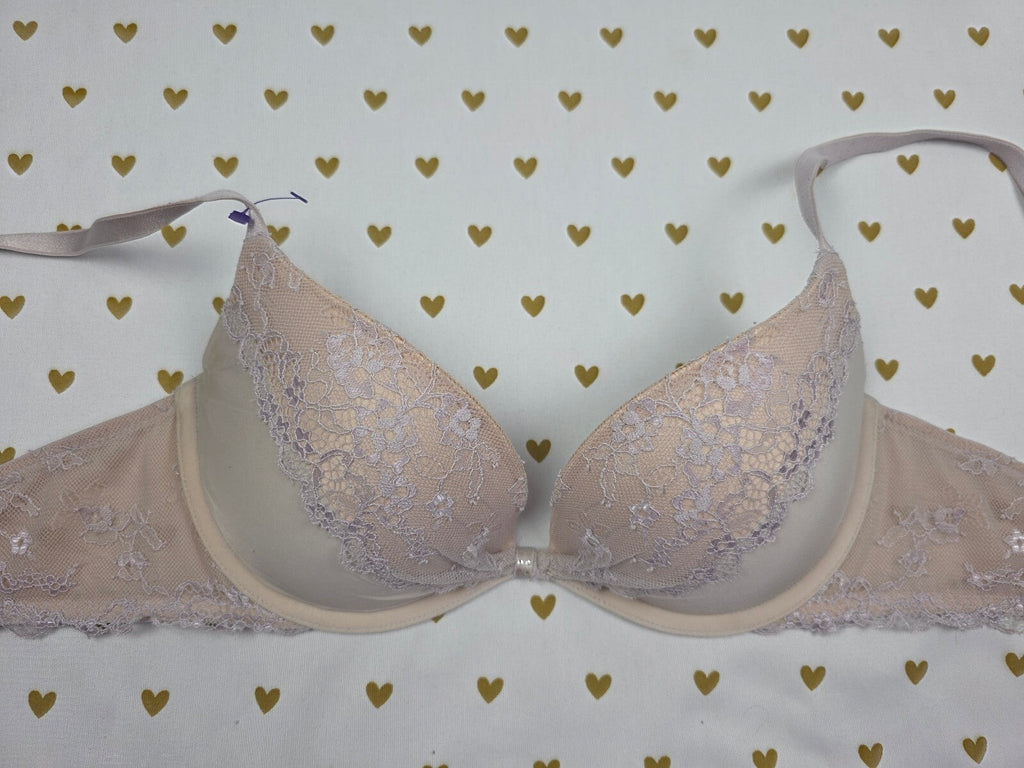 Victorias Secret Vintage Padded demi balconette Bra 32C