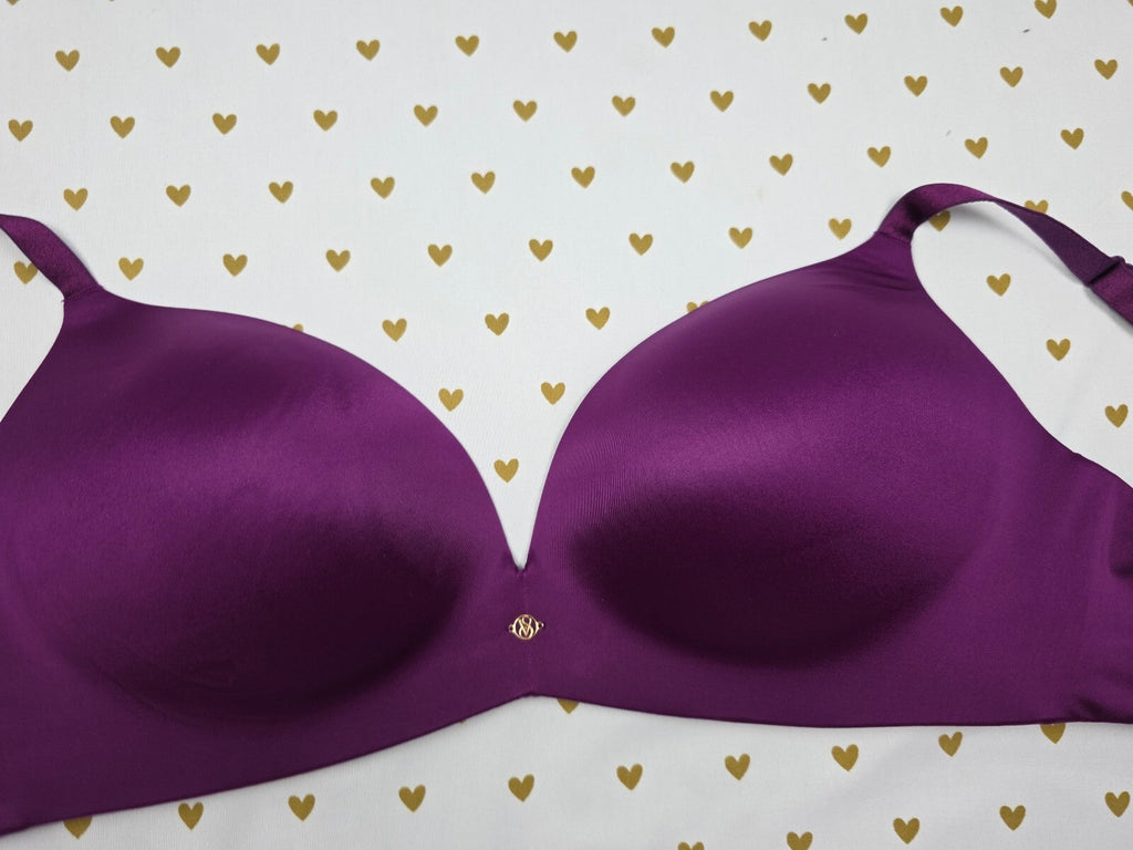 Victorias Secret Purple SO OBSESSED Padded WIreless No Wire bra 38D