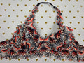 Victorias Secret Pink geometric Halter Bralette lace XS  Bralette Bra Top Tank