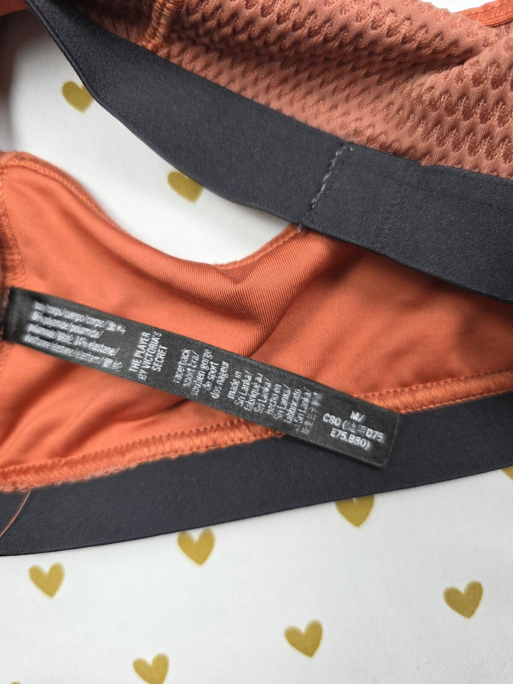 Victorias Secret THE PLAYER Sports Bra MEDIUM Bralette Bra Top Tank