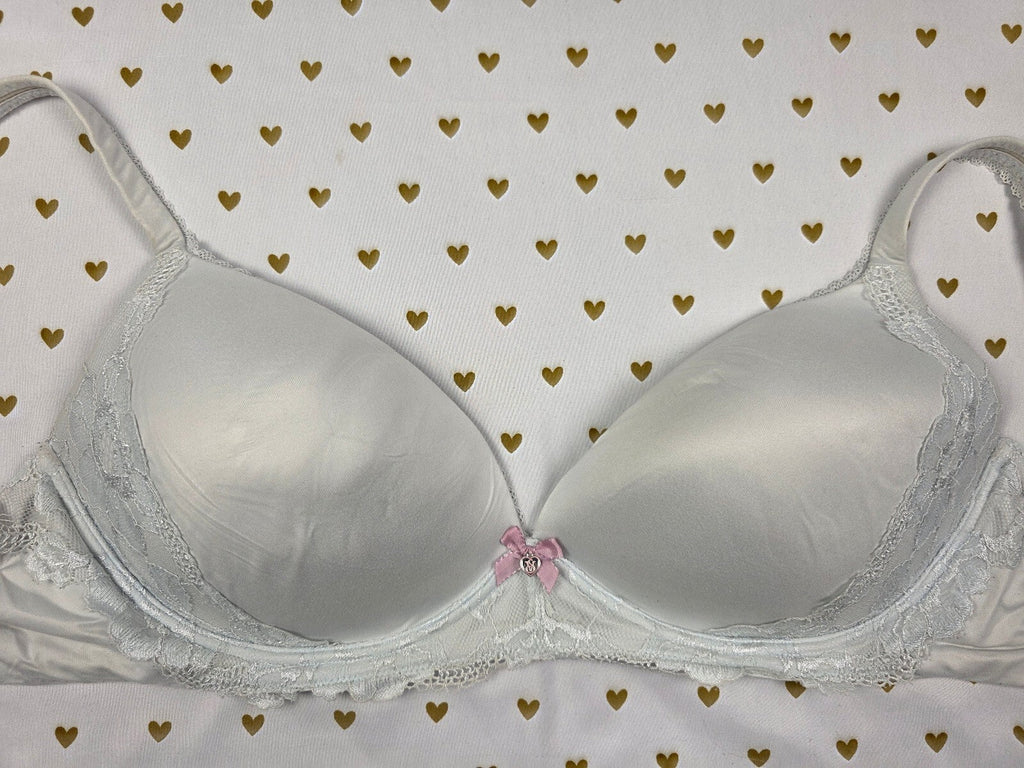 Victorias Secret Wireless No Wire Light Blue Comfortable Bra 38DD