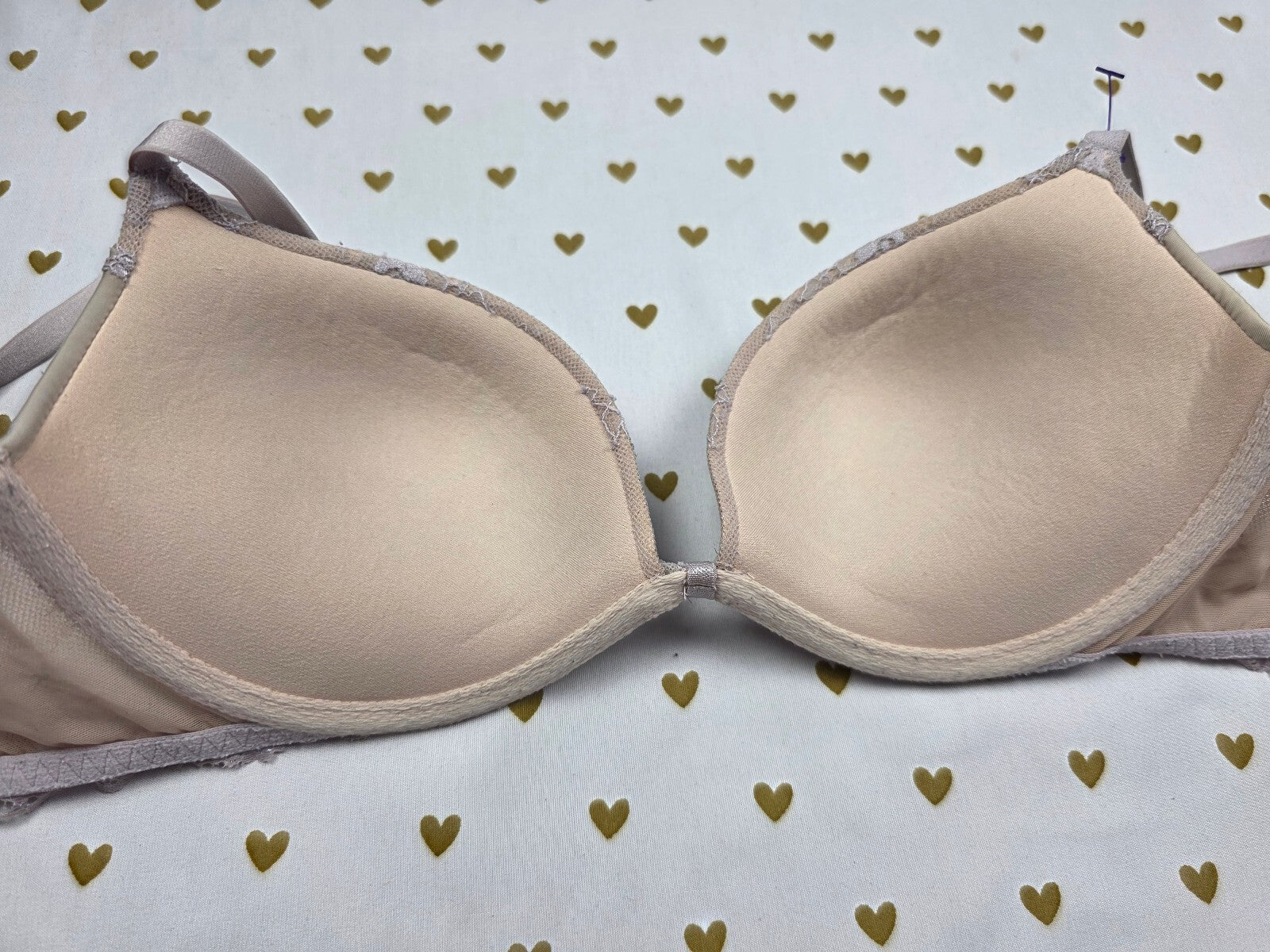 Victorias Secret Vintage Padded demi balconette Bra 32C