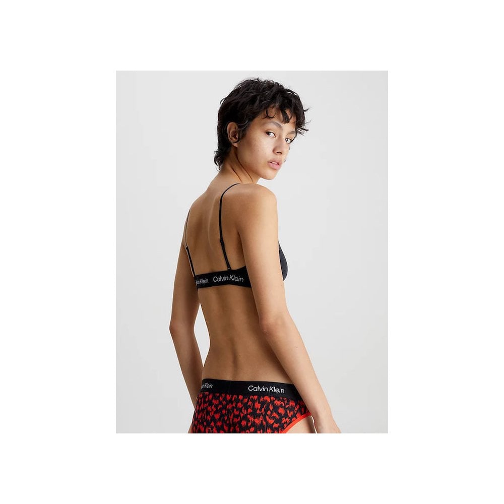 CK 1996 Unlined String Bralette, Black