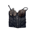Victorias Secret Lace Bustier Corset Top 36D Black Mesh & Lace #291B